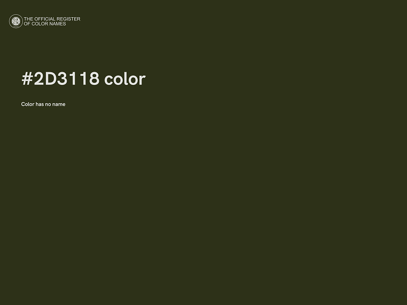 #2D3118 color image