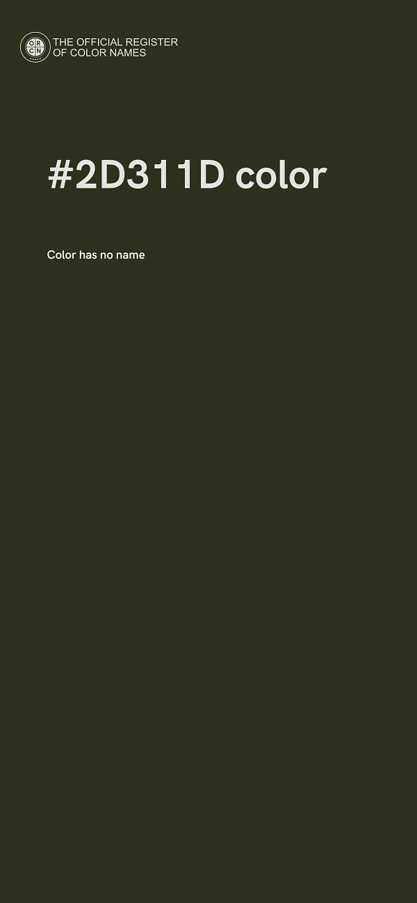 #2D311D color image