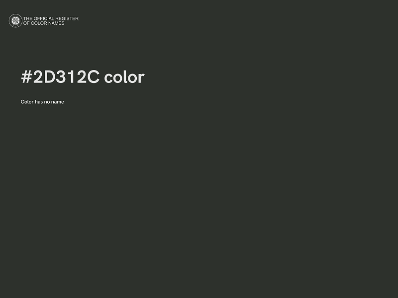 #2D312C color image