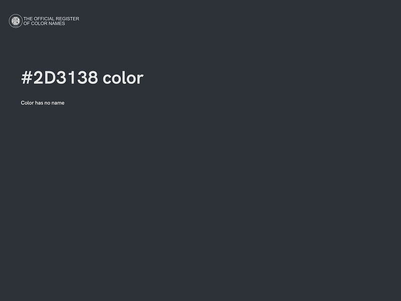 #2D3138 color image