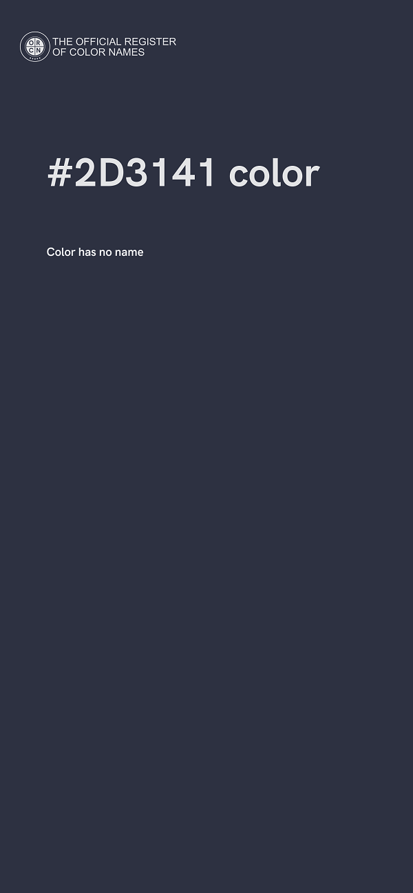 #2D3141 color image