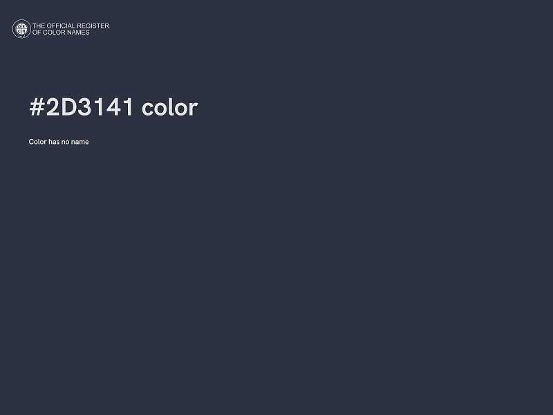#2D3141 color image