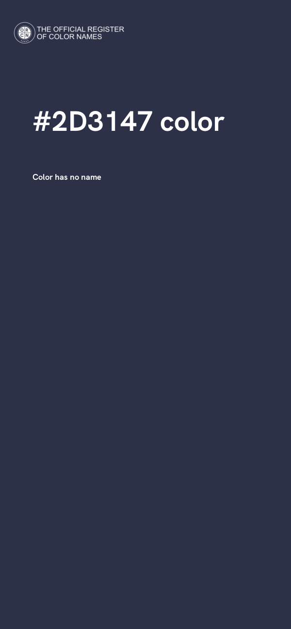 #2D3147 color image