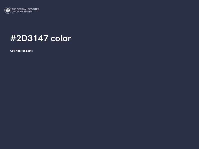 #2D3147 color image