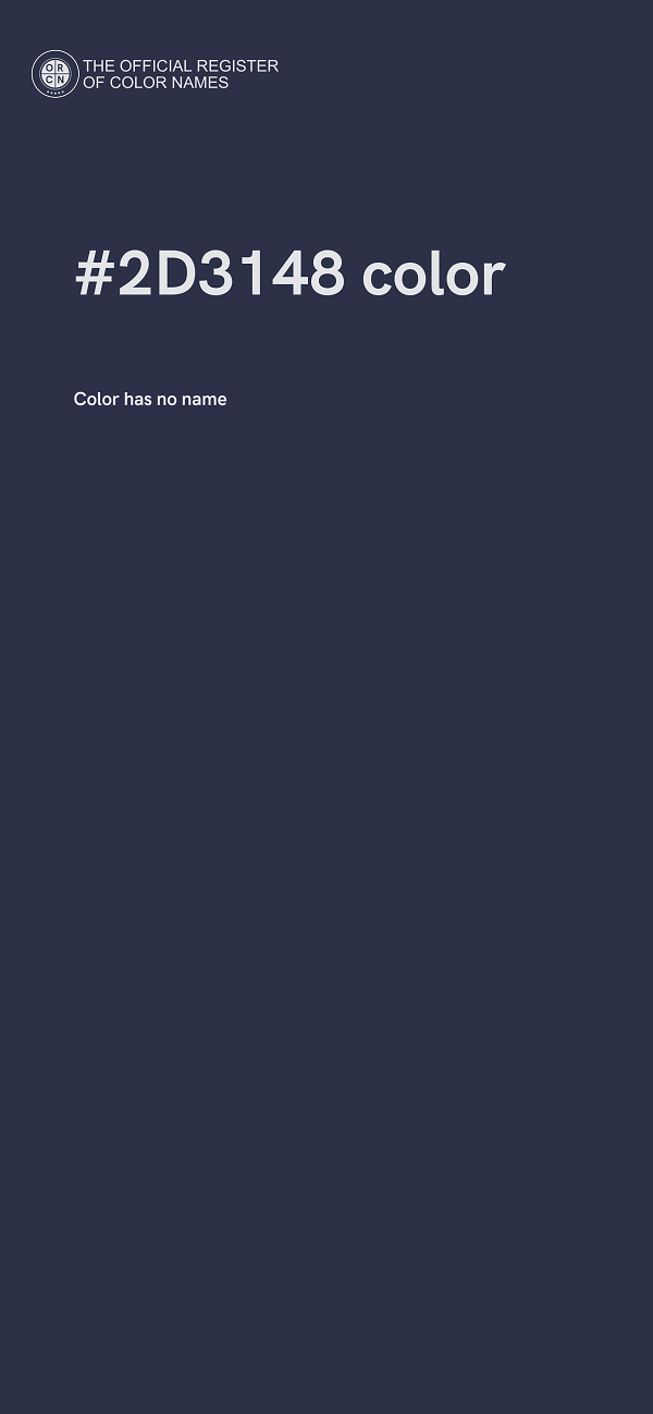 #2D3148 color image