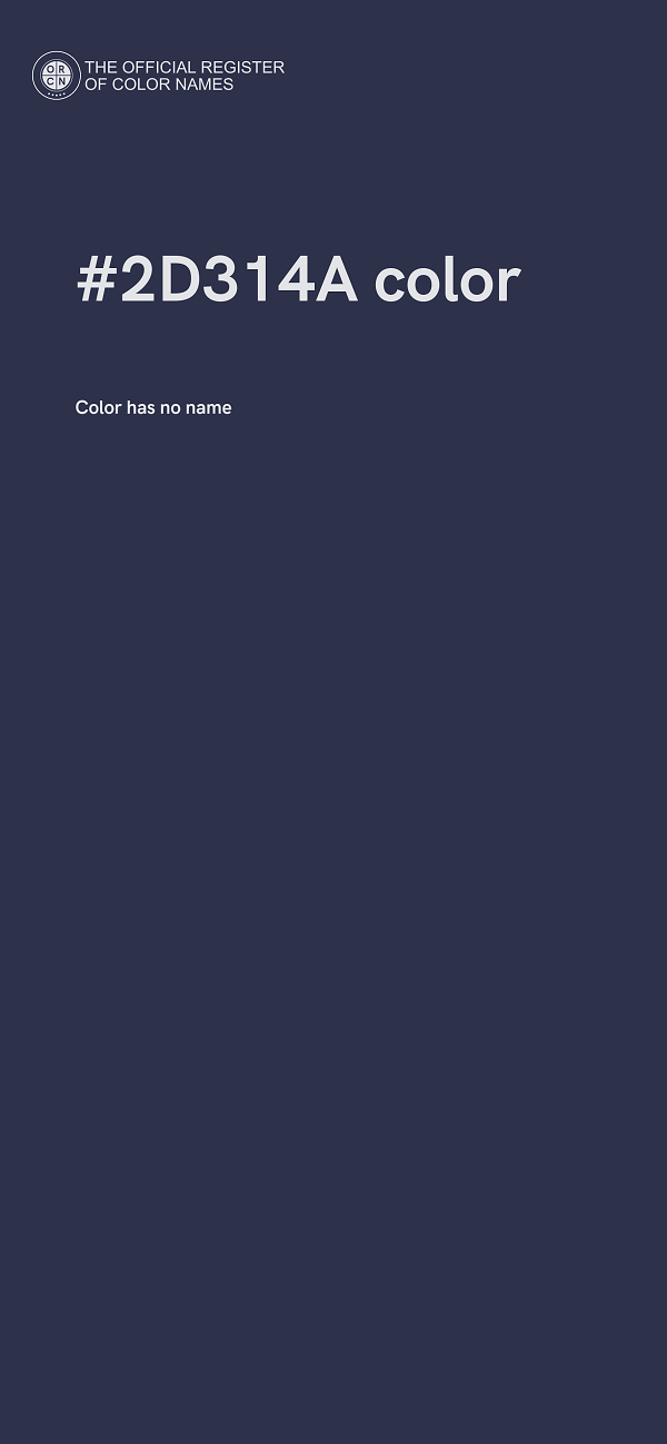 #2D314A color image