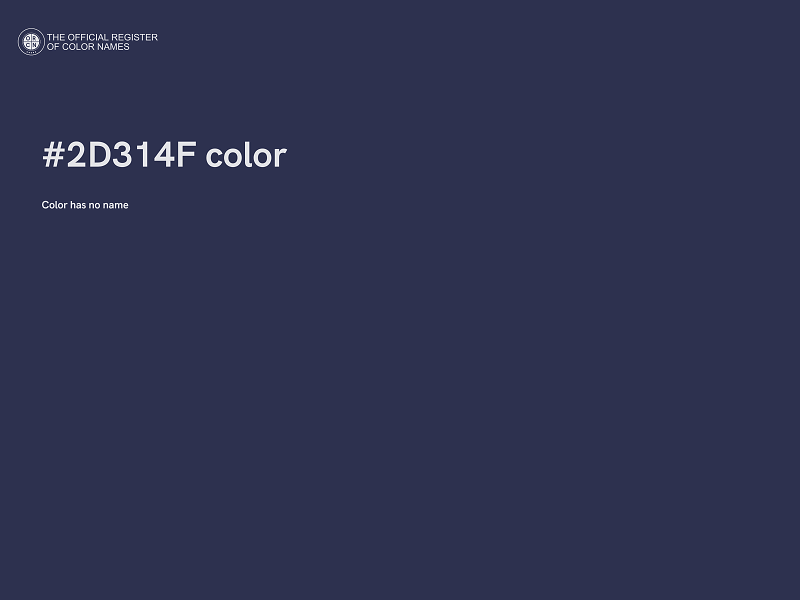 #2D314F color image