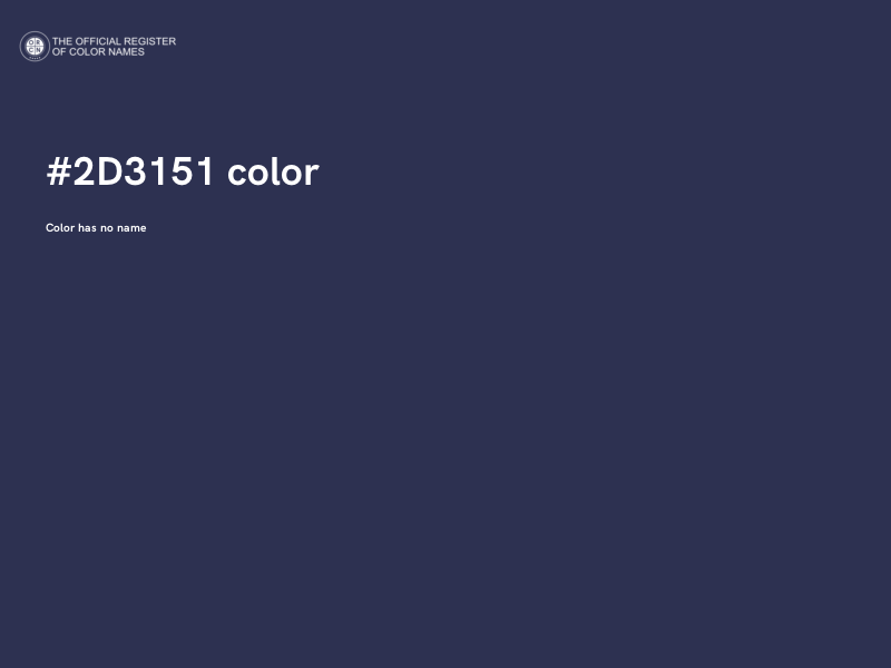 #2D3151 color image