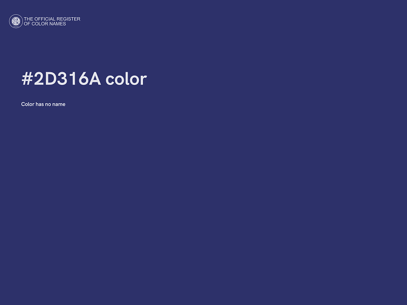 #2D316A color image