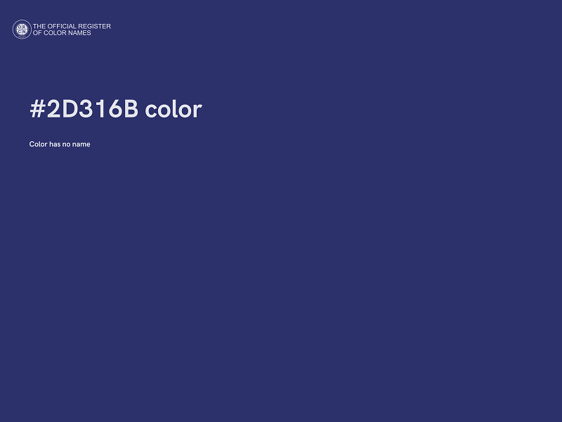 #2D316B color image