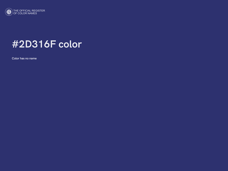 #2D316F color image