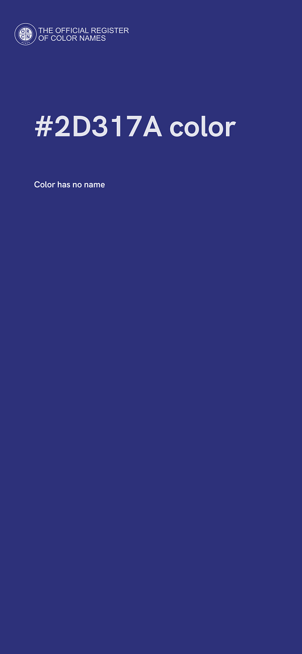 #2D317A color image
