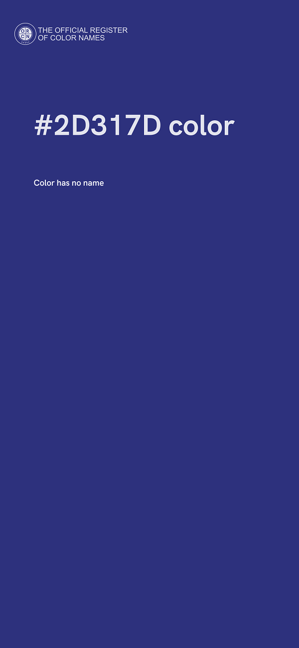 #2D317D color image