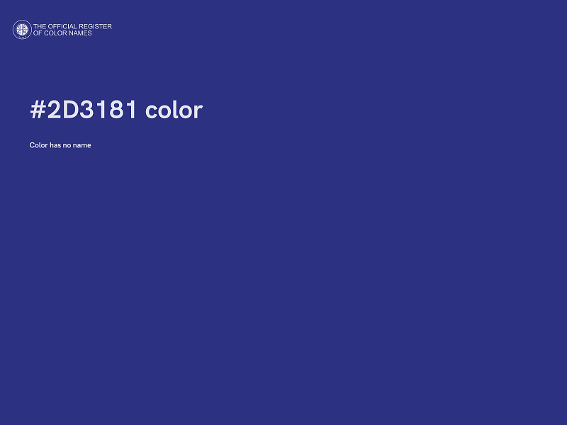 #2D3181 color image