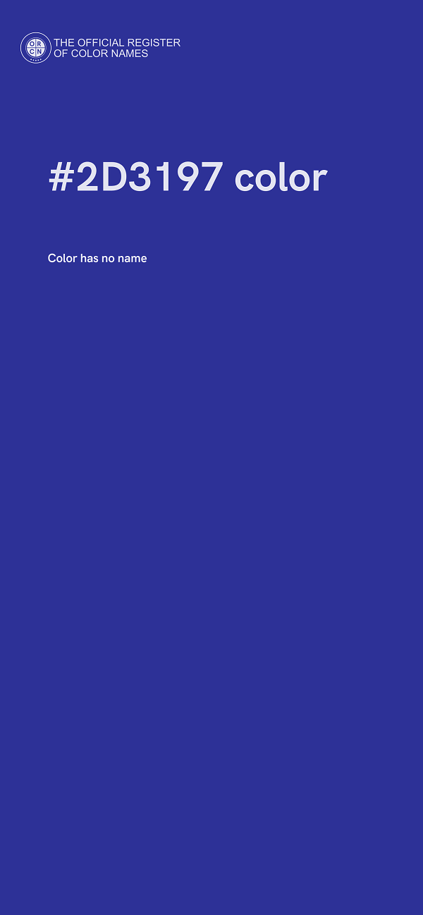 #2D3197 color image