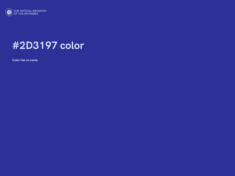 #2D3197 color image