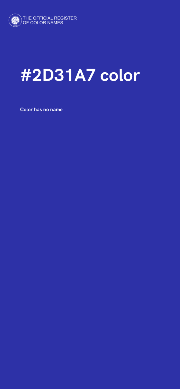 #2D31A7 color image