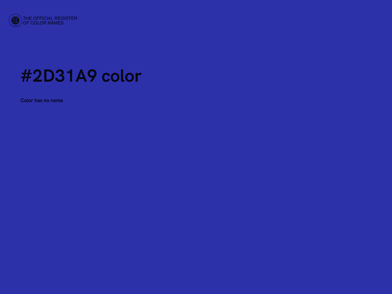 #2D31A9 color image