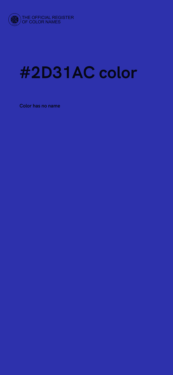 #2D31AC color image