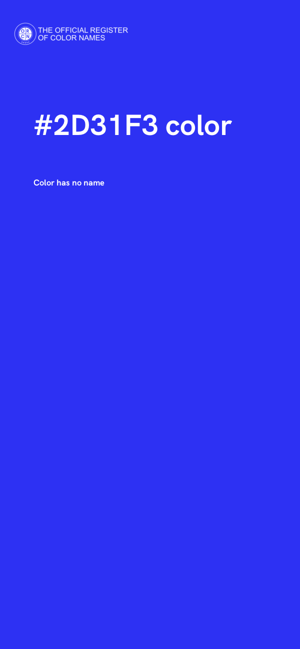 #2D31F3 color image