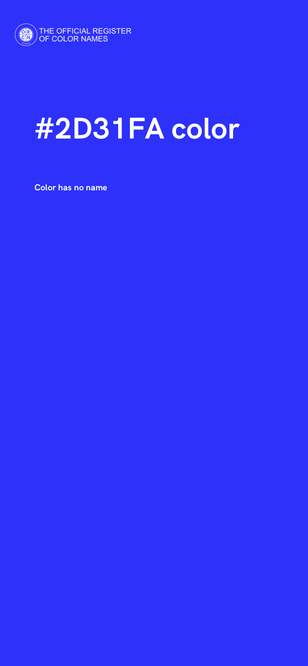 #2D31FA color image