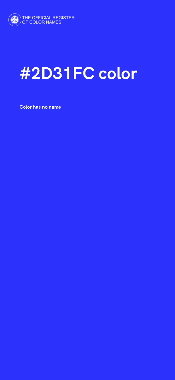 #2D31FC color image