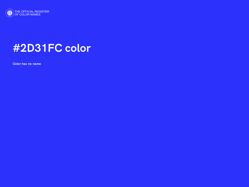 #2D31FC color image