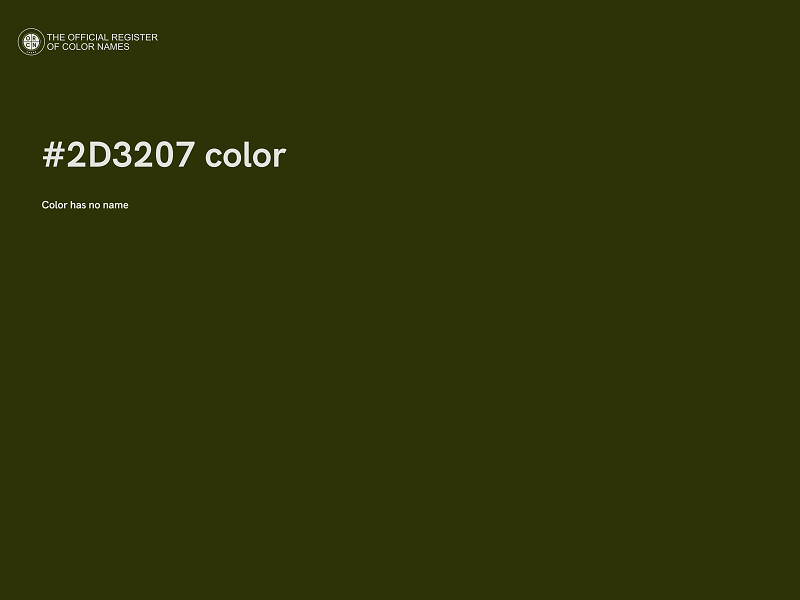 #2D3207 color image