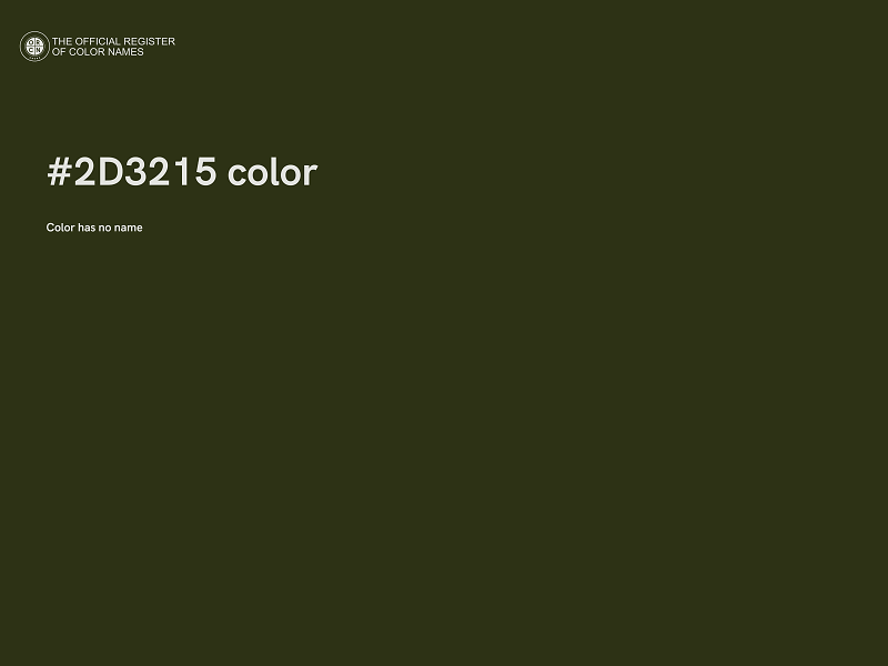 #2D3215 color image