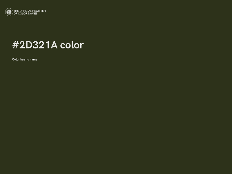 #2D321A color image