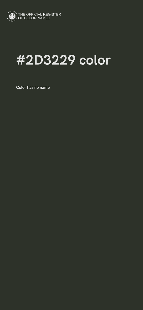 #2D3229 color image