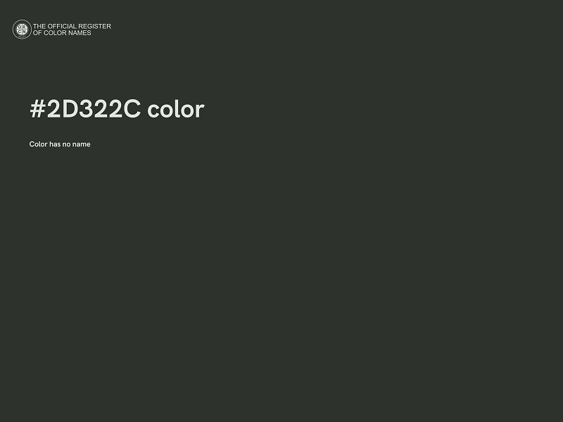 #2D322C color image