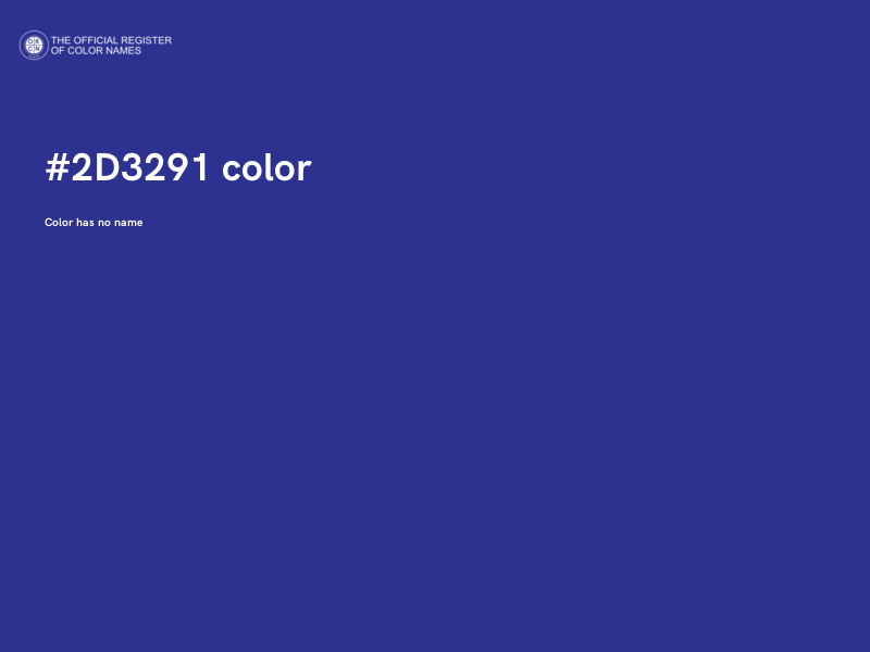 #2D3291 color image