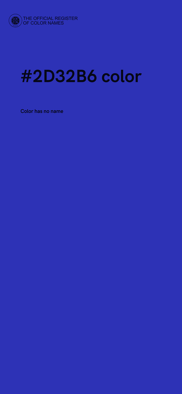#2D32B6 color image