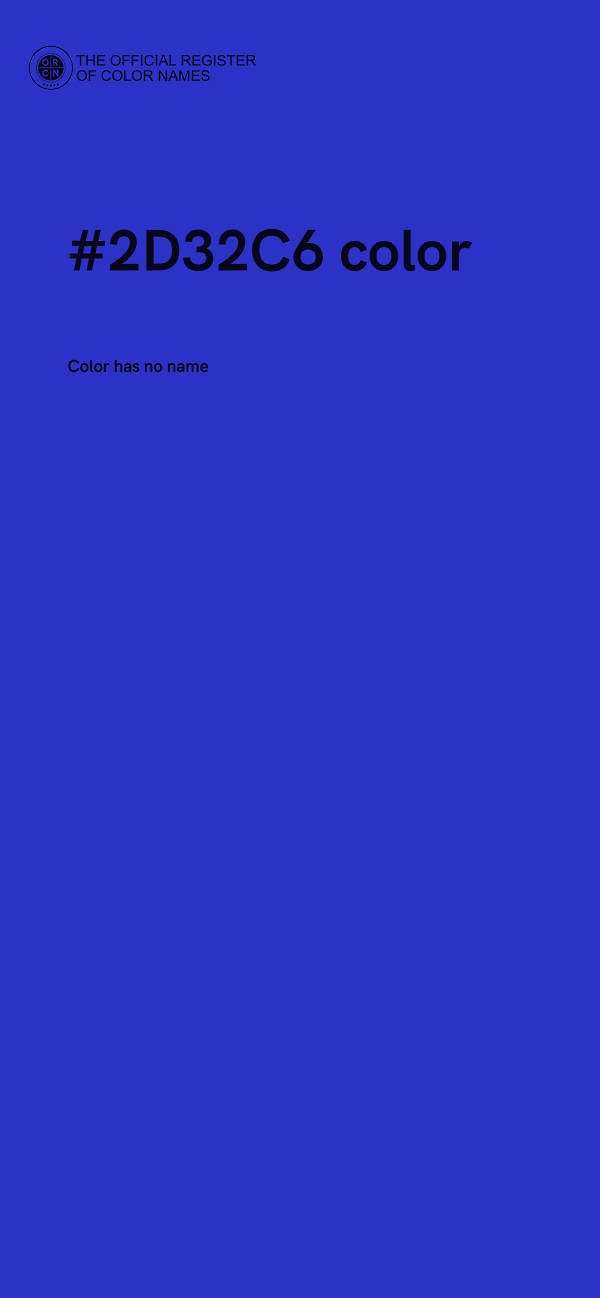 #2D32C6 color image