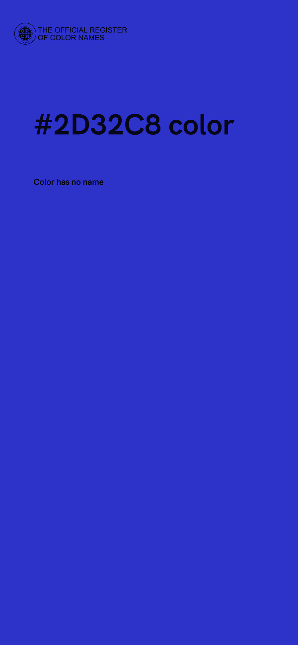 #2D32C8 color image
