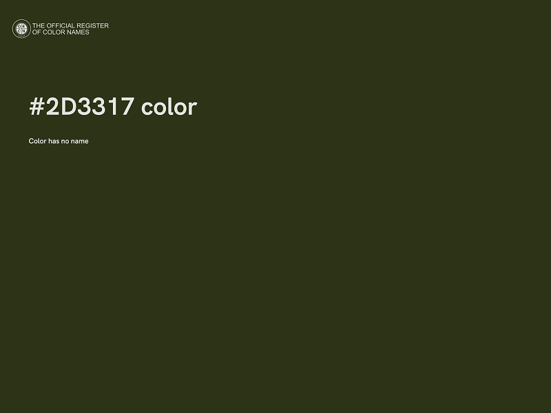 #2D3317 color image