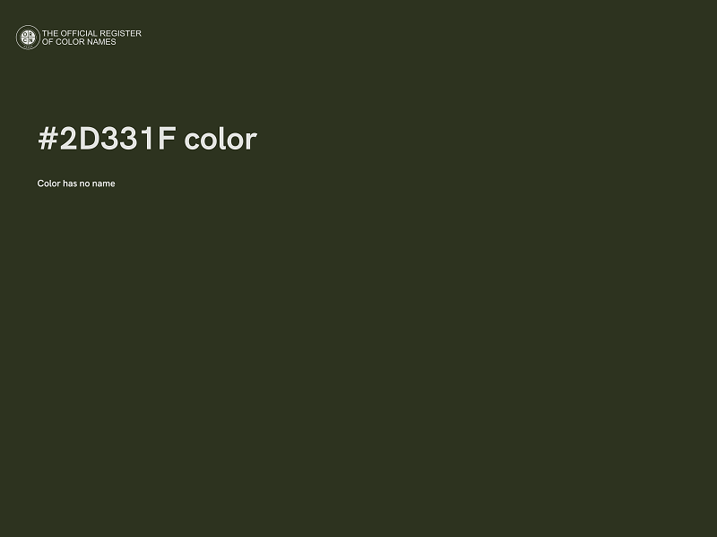 #2D331F color image