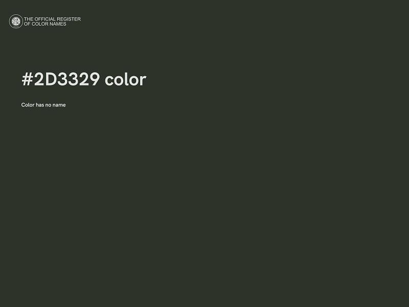 #2D3329 color image