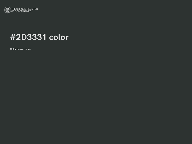 #2D3331 color image