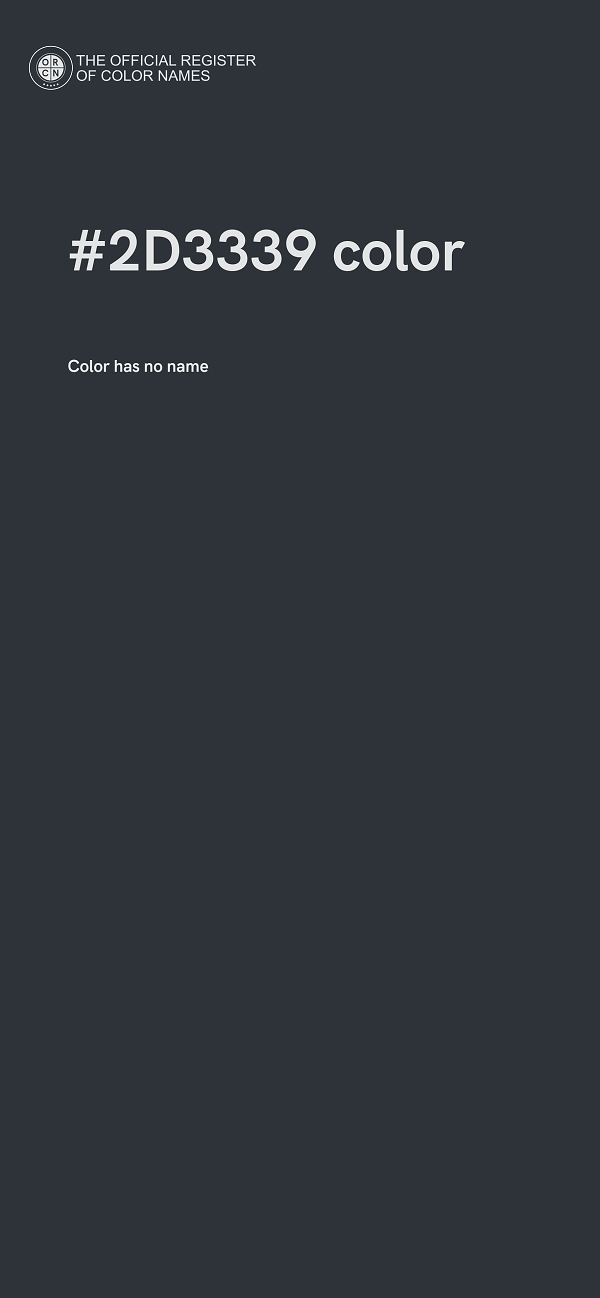 #2D3339 color image