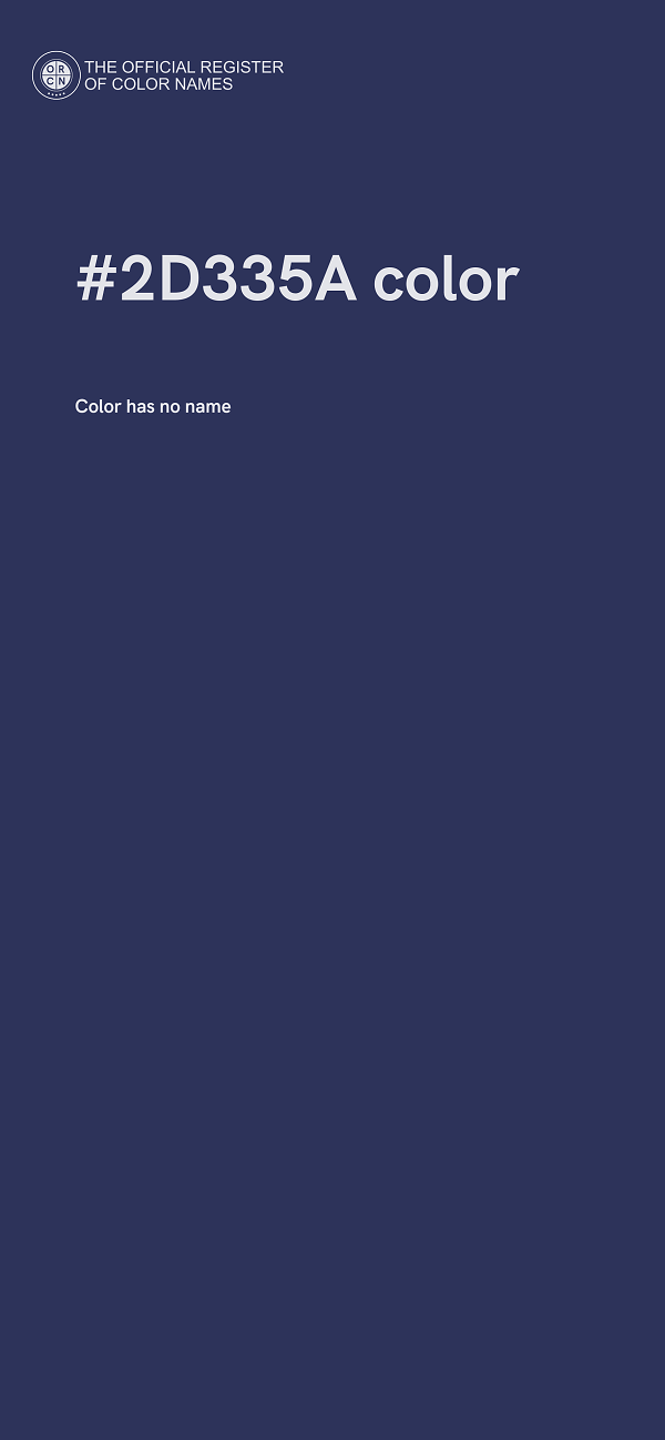 #2D335A color image