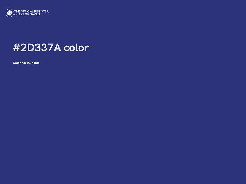 #2D337A color image