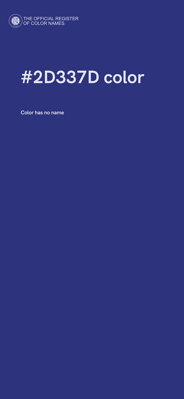 #2D337D color image