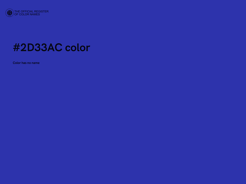 #2D33AC color image