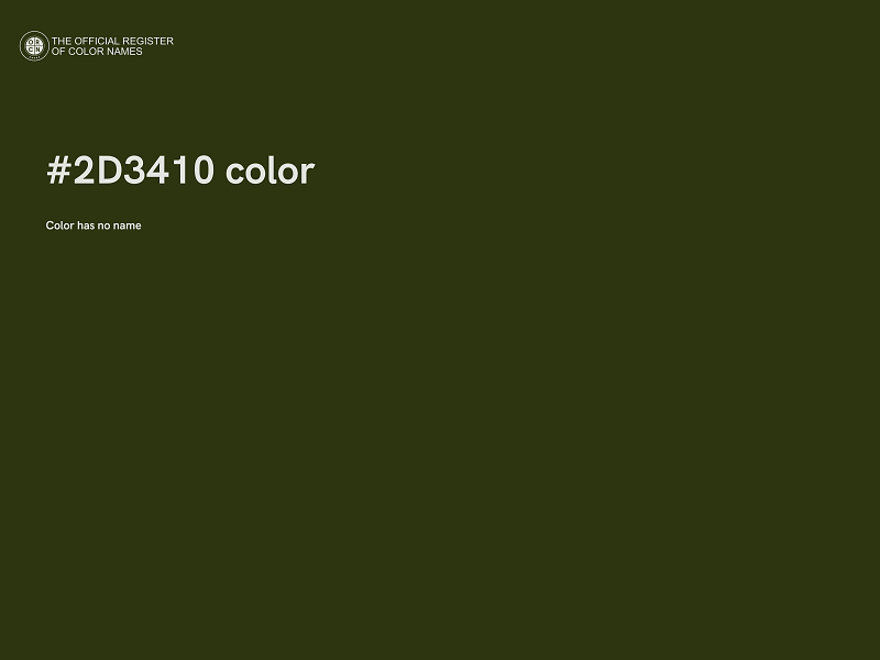 #2D3410 color image