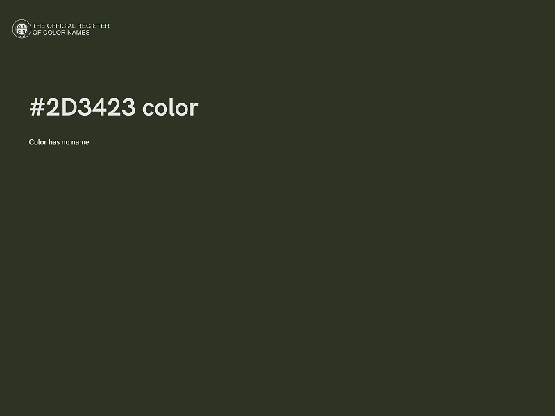 #2D3423 color image