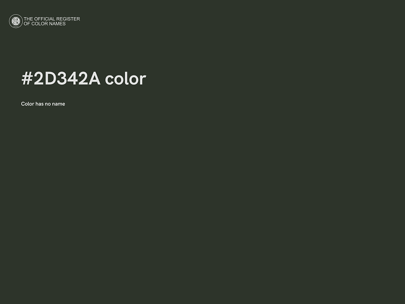 #2D342A color image