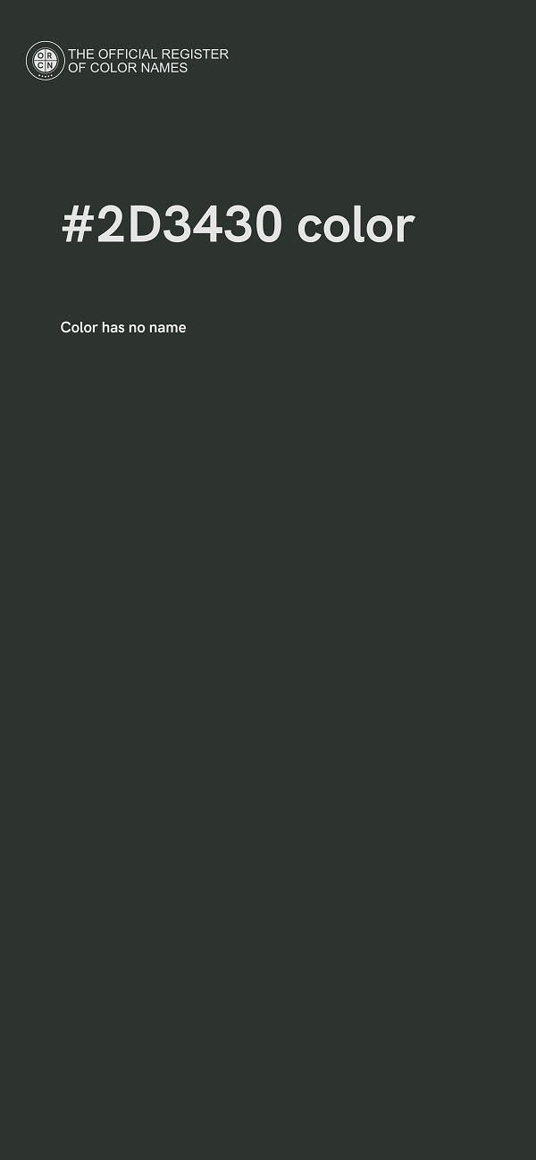 #2D3430 color image