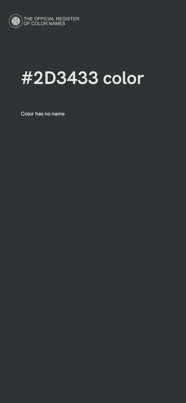 #2D3433 color image